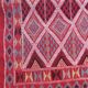 Traditional handmade red kilim rug 187-114cm