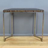 Smoked glass hexagonal console – 1970