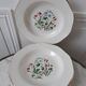Lot of 6 hollow plates Digoin Sarreguemines model Naïade