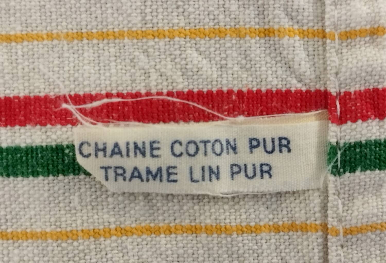 Old Métis Cotton Linen Tea Towels Made in France