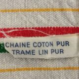 Old Métis Cotton Linen Tea Towels Made in France