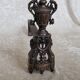 Pair of antique chenets in Louis XVI style bronze