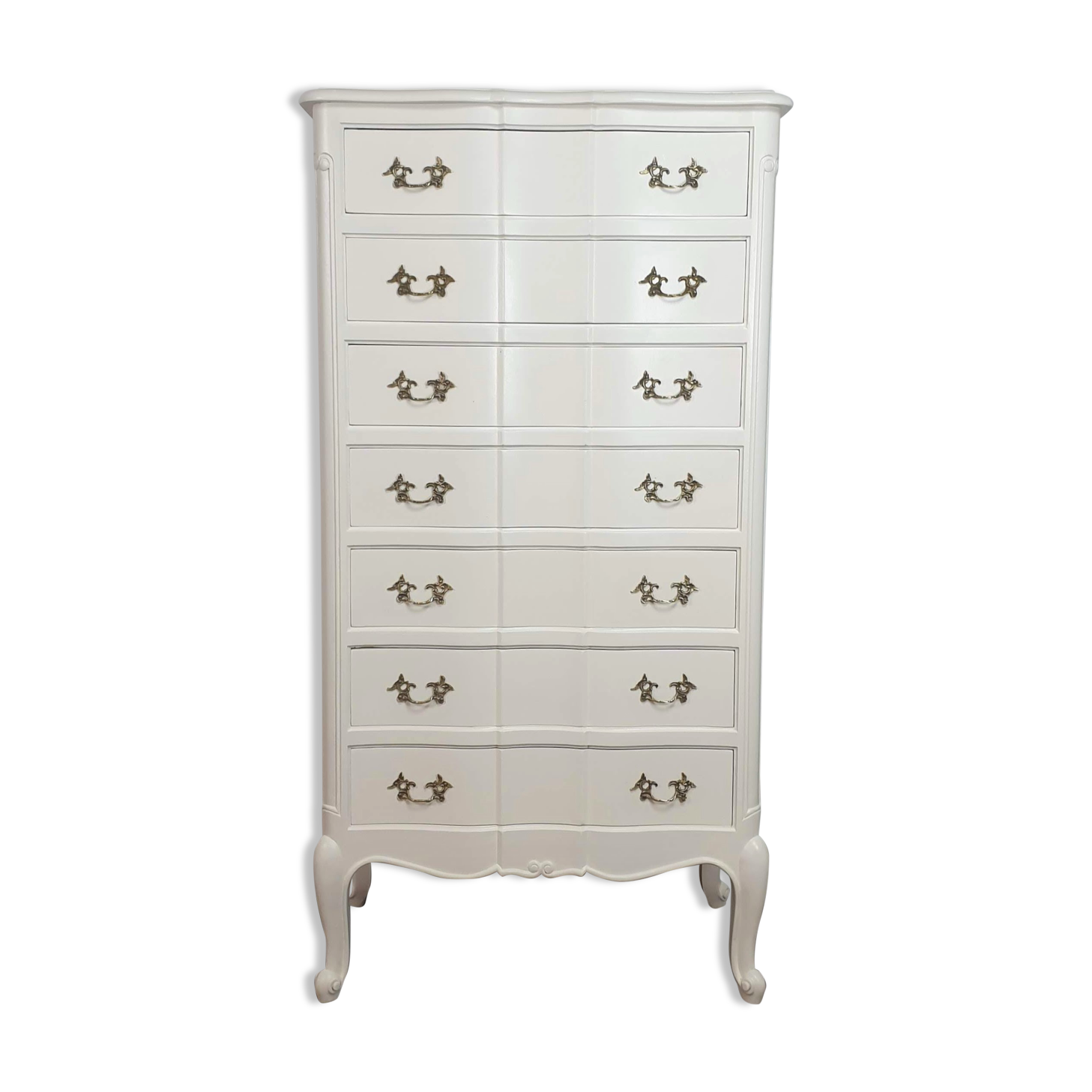 Louis xv-style cream white rag maker