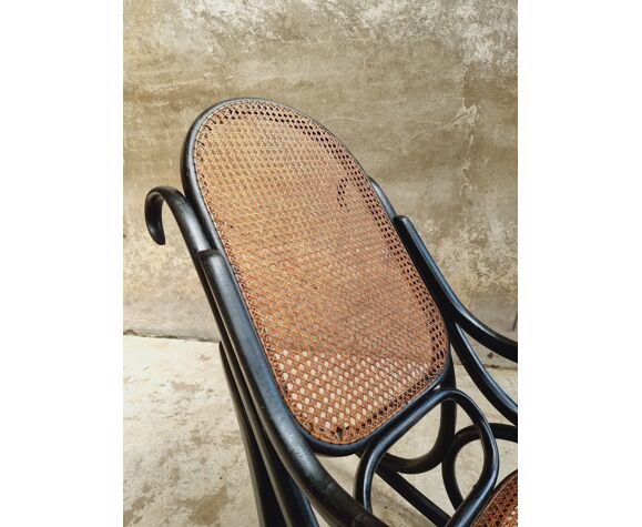 Rocking chair black design chair 50s