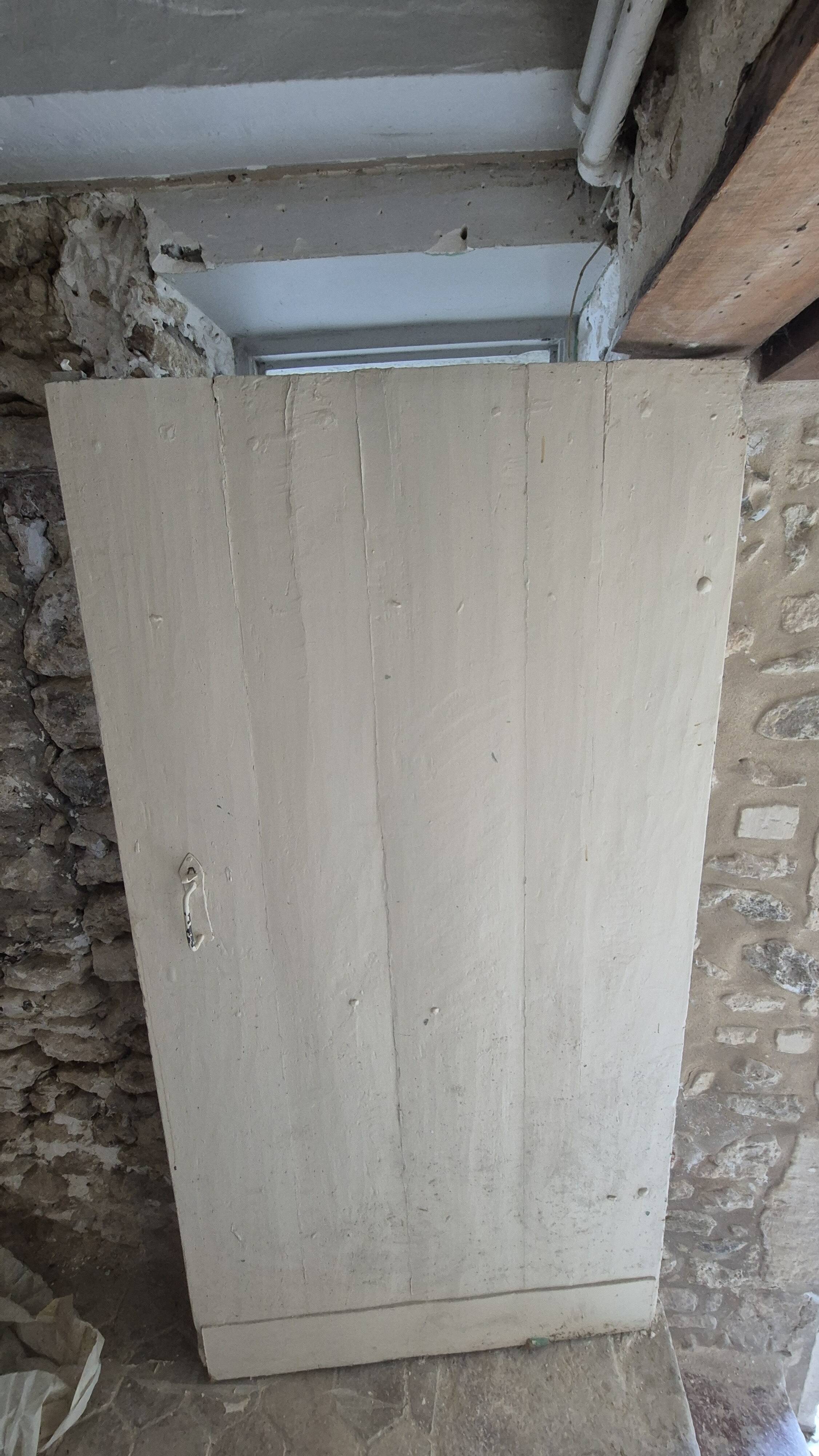 Rustic 18th-century oak door