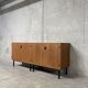 Enfilade moderniste deux buffets teck Antoine Philippon et Jacqueline Lecoq
