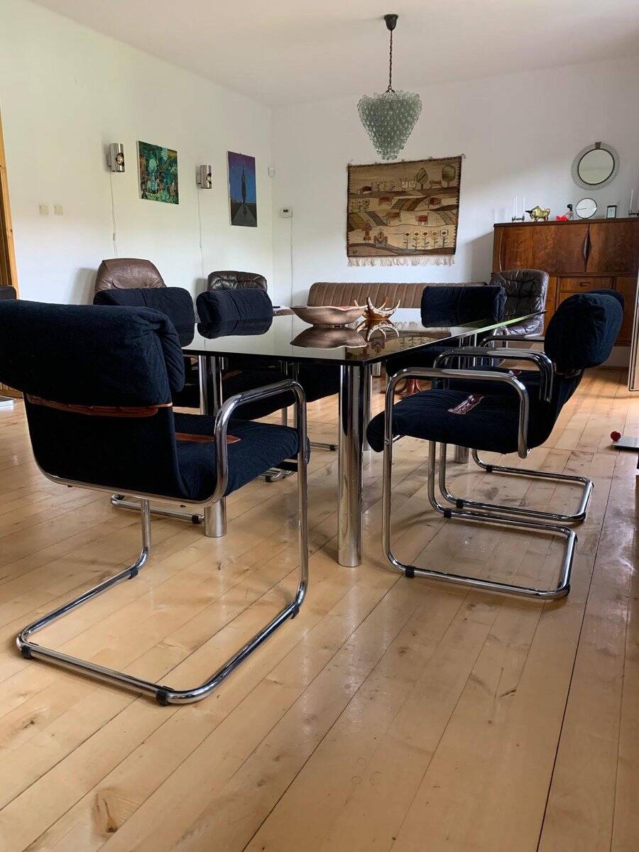 Chairs by Guido Faleschini for i4 Mariani, Italy, 1970s, set of 6