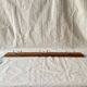 Vintage wooden wall-mounted coat rack with three double hooks