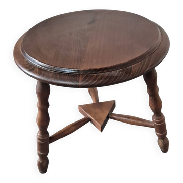 Tabouret bas vintage tripode