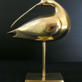 Vintage decorative bird 1970 brass