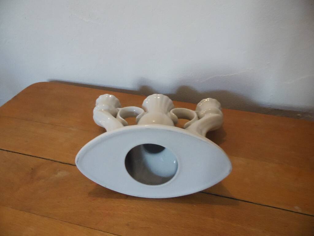 White ceramic candlestick