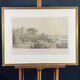 Lithograph under glass "Port of Hamburg", 19th century.