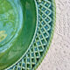 Large woven border salad bowl "Rabbit Green" Bordallo Pinheiro Po