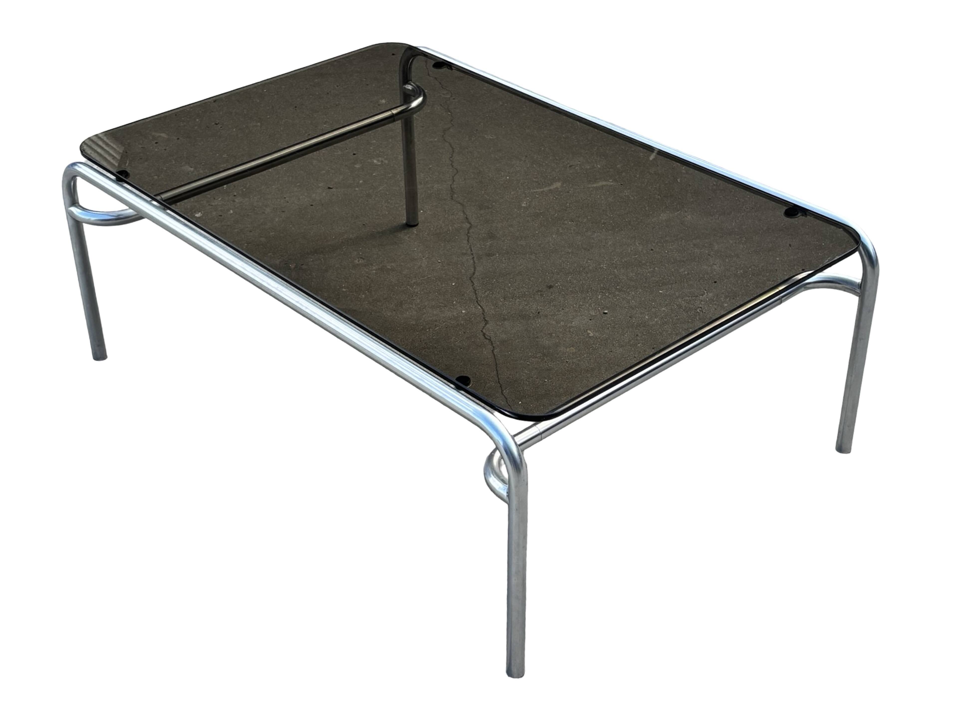 Vintage Coffee Table Walter Antonis TE41 Tubular Chrome ’t Spectrum 1974