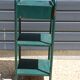Green metal dormitory bedside table 1960
