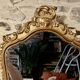 Baroque mirror in gilded wood and stucco in Louis XV style - 61 x 35 cm