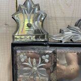 Miroir vénitien époque Napoléon III 130/75 cm