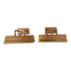 Pair of brass sconces