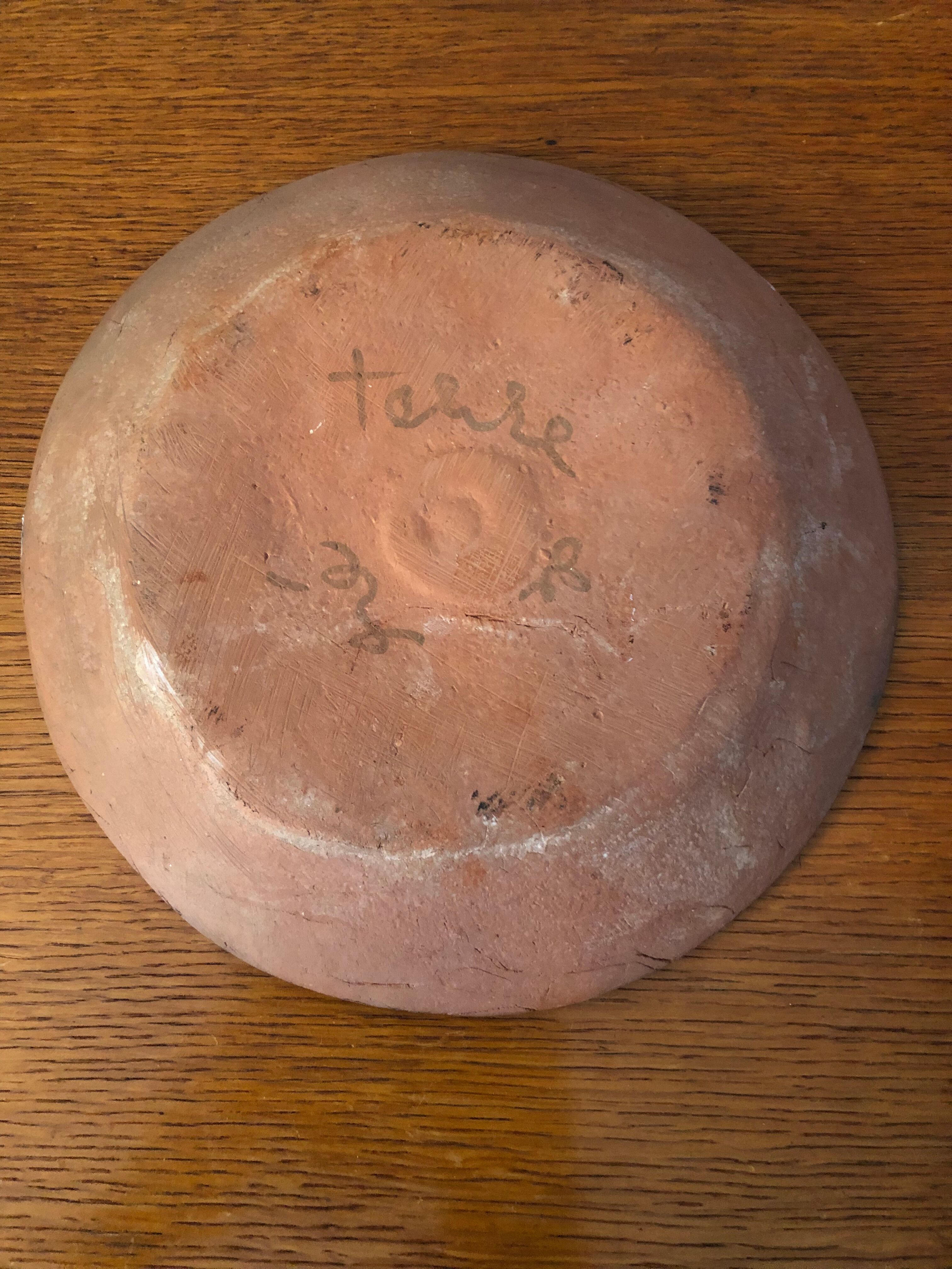 Terracotta plate Albert Pesché
