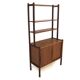 Commode-bibliothèque scandinave en teck, Suède, 1950