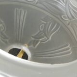 Lampshade/suspension/frosted opaline/vintage