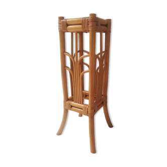 Vintage rattan plant table/ door