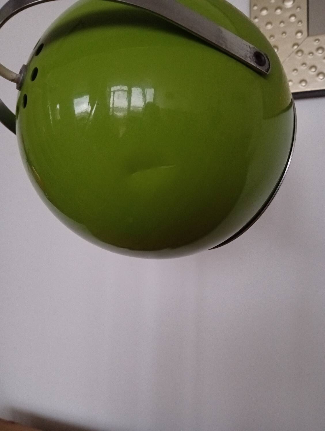 Lampe à poser vintage eyeball verte