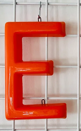 Plastic letters from the 70s - ETC