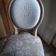 Louis XVI style Chair Locket with Monogram