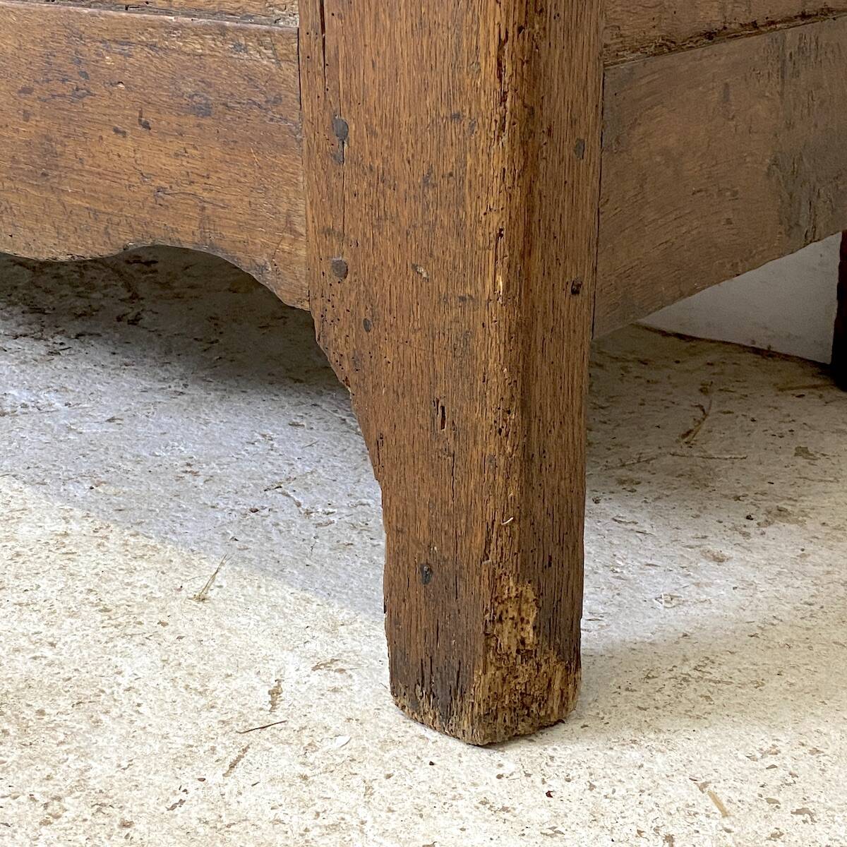 18th century solid oak chest