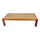 Table basse en bois clair, années 1960