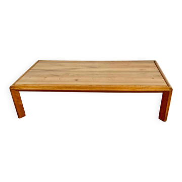 Vintage light wood coffee table from the 1960s