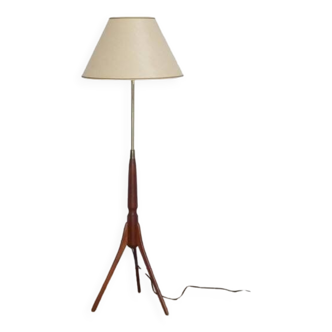 Lampadaire vintage danois en teck 1960