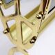 Glass and brass magazine rack, 1970