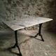 French bistro table made of marble with a cast iron base, 1920s–1930s.
