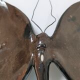 Vallauris polychrome glazed ceramic butterfly