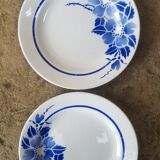 Set of 2 plates Moulin des Loups model Eglantine