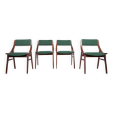 Chaises de salle à manger pour sauteurs à ski polonais de l'usine de meubles Zamojska, années 1970, lot de 4
