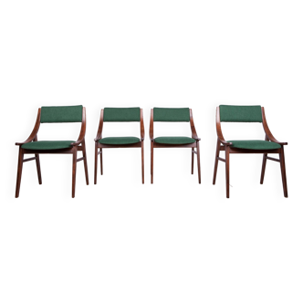 Chaises de salle à manger pour sauteurs à ski polonais de l'usine de meubles Zamojska, années 1970, lot de 4