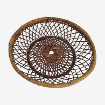 Brown wicker basket