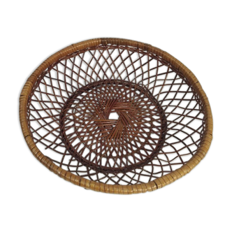 Brown wicker basket