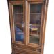 Buffet - bibliothèque vitré avec 2 tiroirs