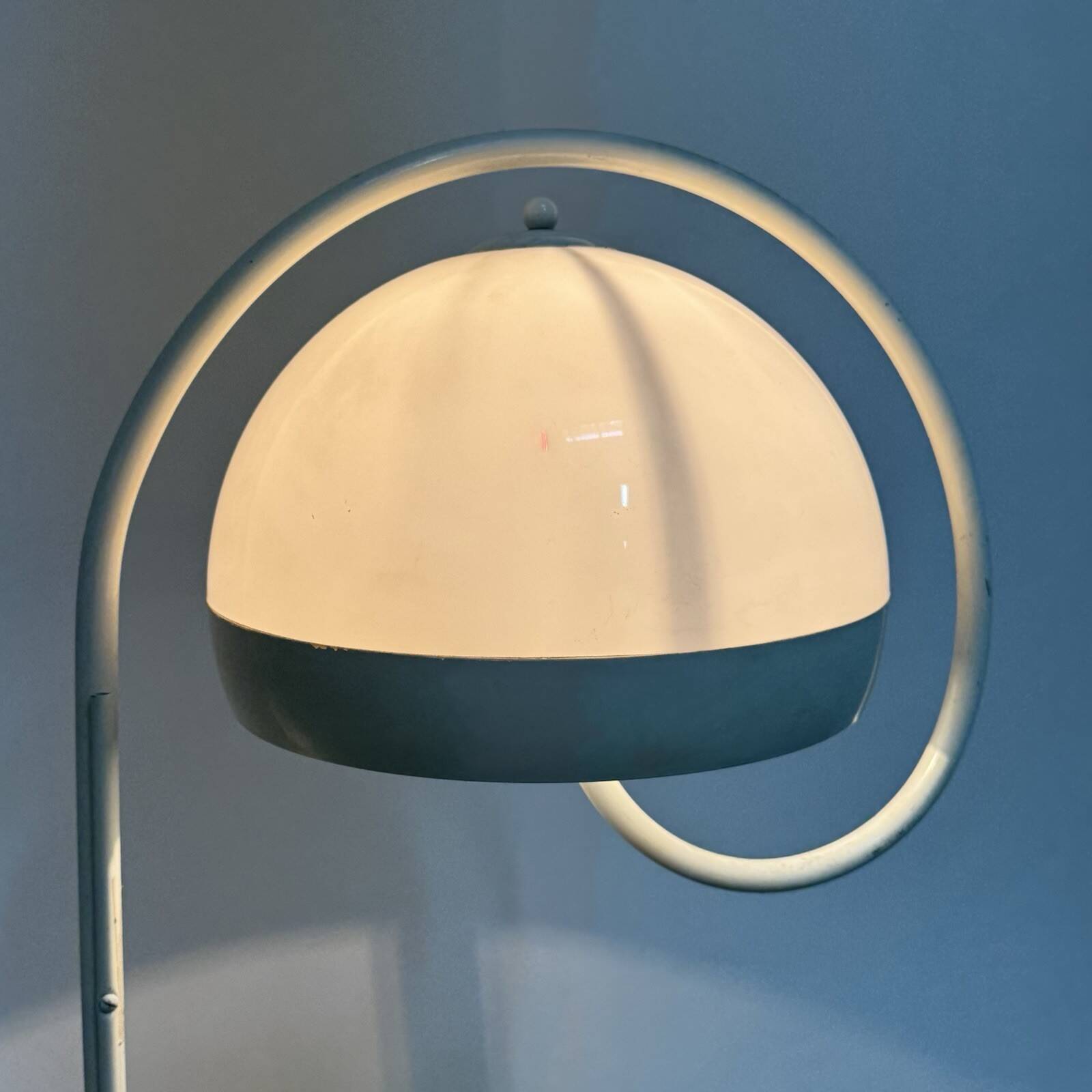Harvey Guzzini floor lamp Space Age with marble base 1970s design
