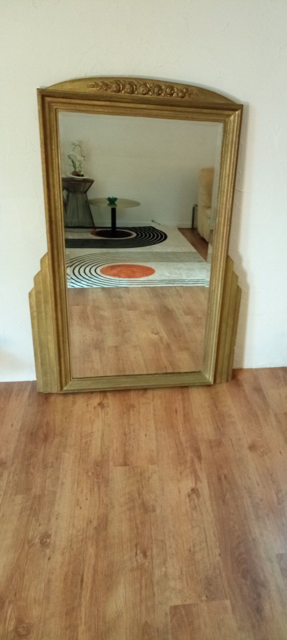 Golden mirror  100x139cm