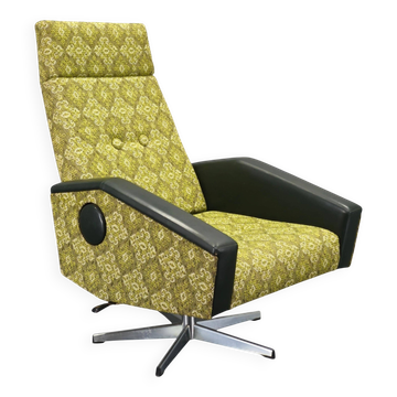 Czechoslovak Mid-Century Reclining Armchair, 1970s