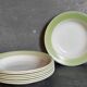 Eight earthenware plates from salins 50s