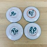 4 Robert Picault saucer plates