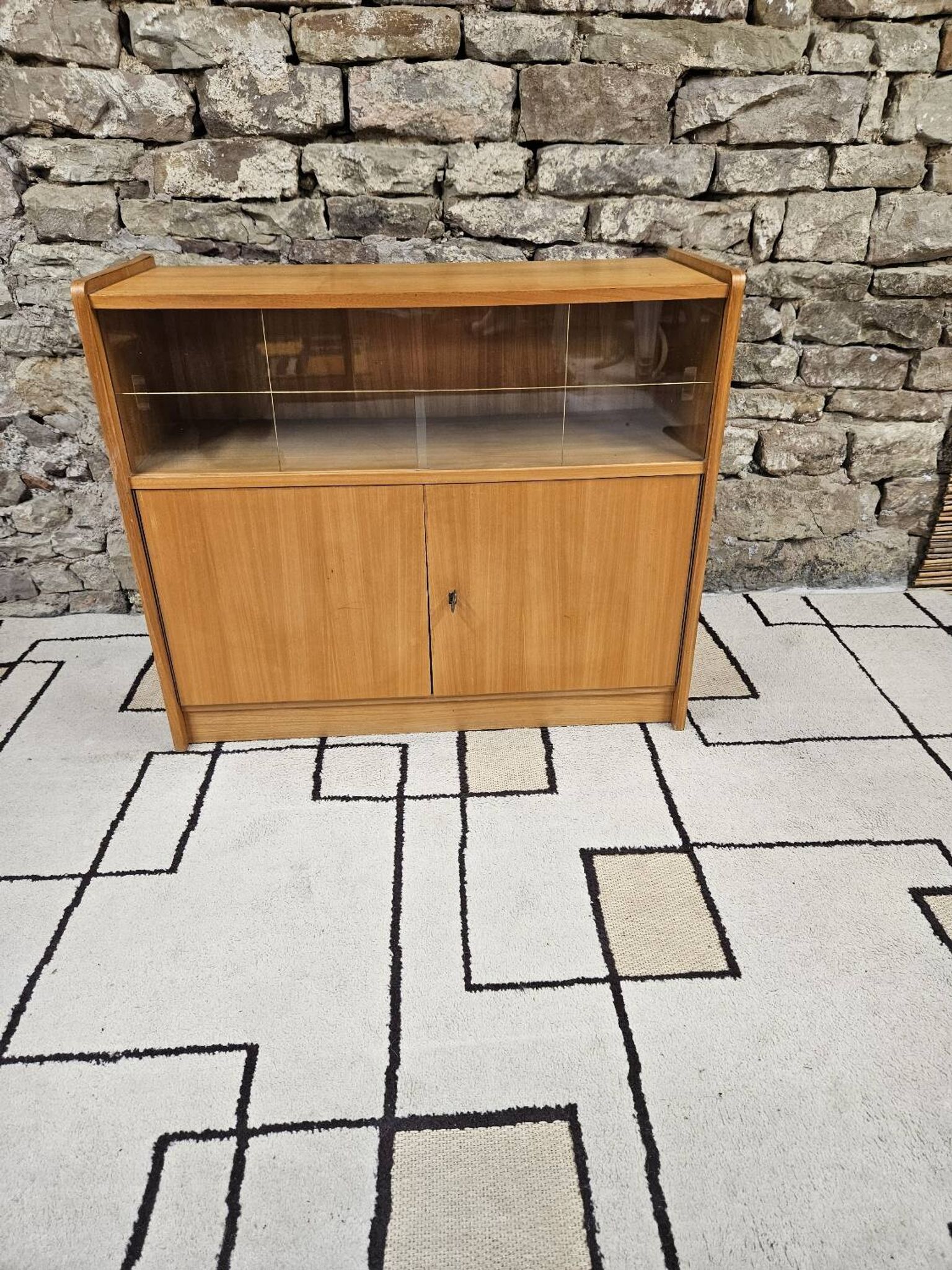 Small vintage display cabinet from the 1970s
