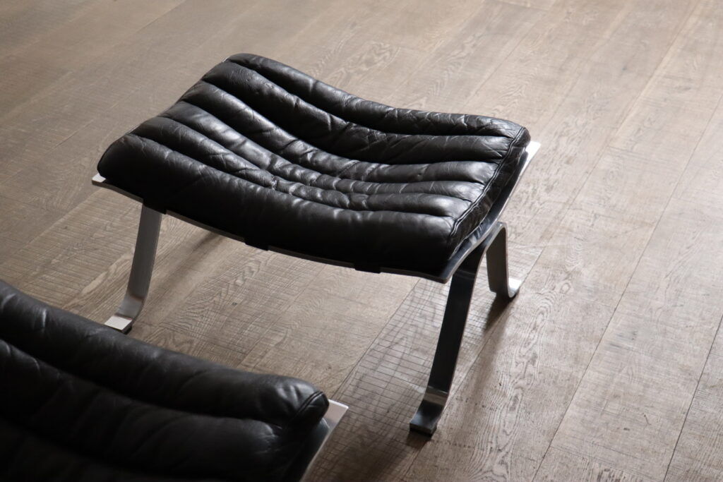 Arne Norell Ari lounge chair with ottoman Sweden 1966
