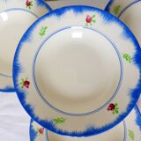 4 vintage soup plates from Gien